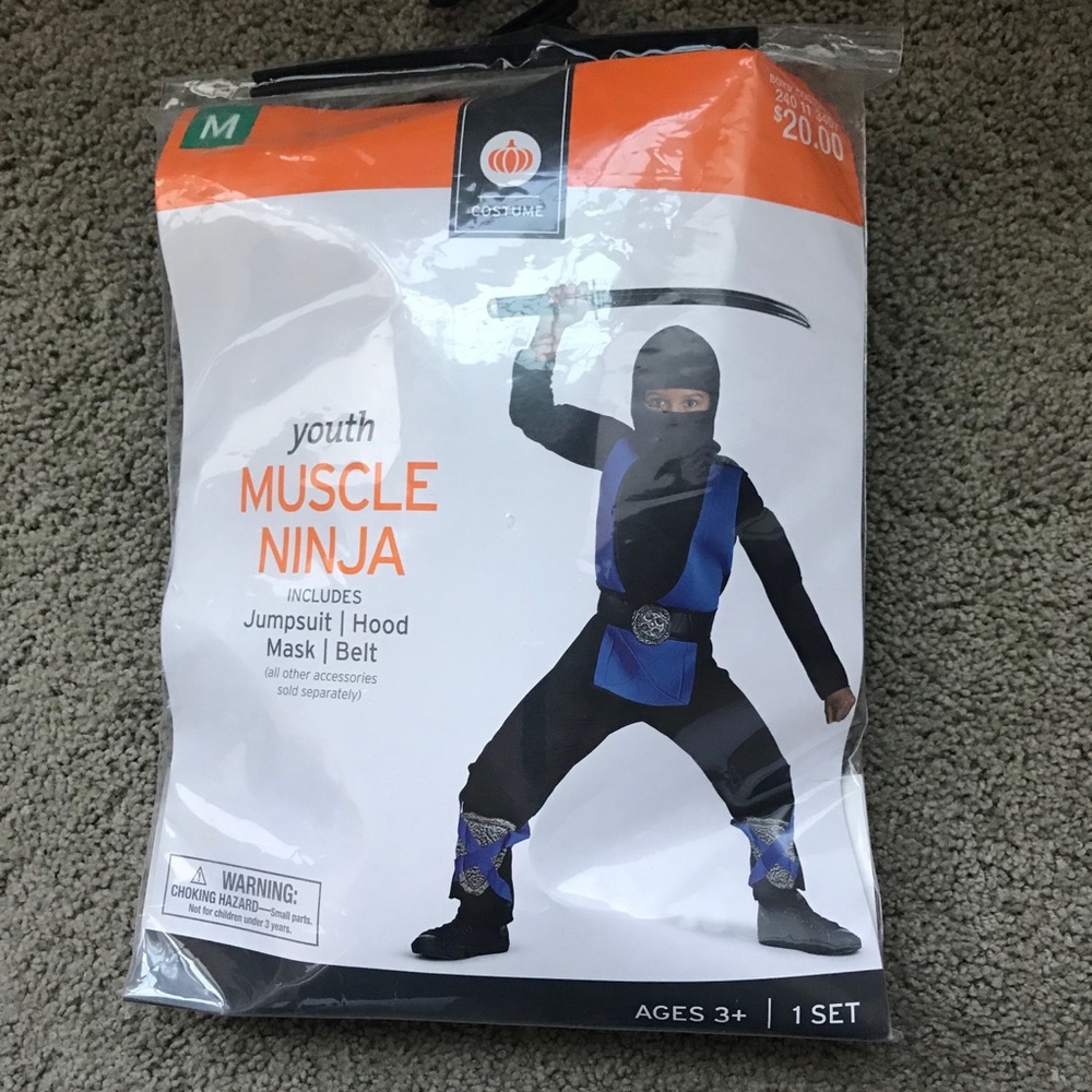 Kids Muscle Ninja costume 🎃